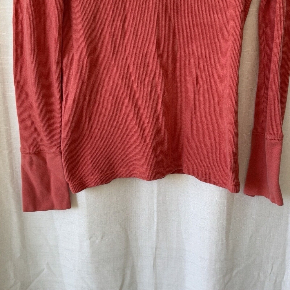 Sundance Top Womens Xs Pink Waffle Knit Stretch long sleeve - Picture 4 of 8